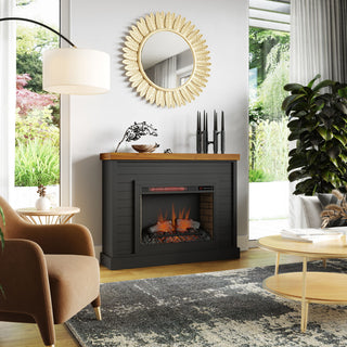 48" Fireplace With Mantel