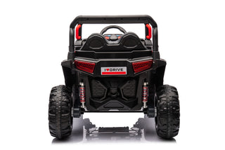 12V7A*2 30W*4 Four-Wheel Drive Seat One Button Start, Forward And Backward, High And Low Speed, Music, Front Light, Power Display, Two Doors Can Open, 2.4G R / C, Seat Belt Four Wheel Absorber