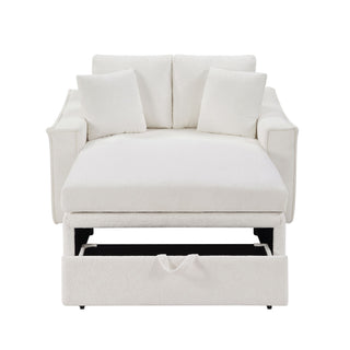 Modern Chaise Sofa With Hidden Storage For Living Room