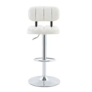 Adjustable Height Bar Stools With Footrest For Kitchen Island (Set of 2)