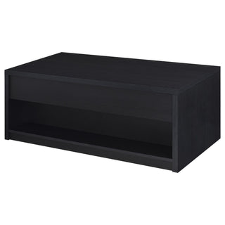 Canyon - Lift Top Table With Dual Drawers Storage Solution - Black