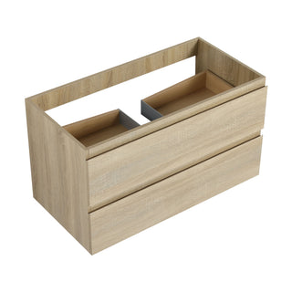 Wall Mounted Bathroom Vanity And Sink, 2 Soft Close Drawers