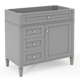Bathroom Vanity With 2 Drawers And Tip-Out Drawer, Storage Cabinet