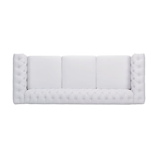 Chesterfield Style 3 Seater Sofa With Deep Button Tufting
