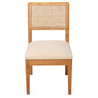 Compact Ergonomic Upholstered Side Chairs (Set of 2)