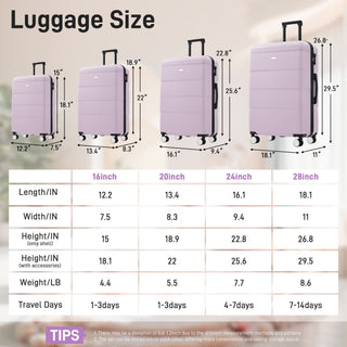 Hardshell Luggage Set 6 Piece With Duffel & Toiletry Bag
