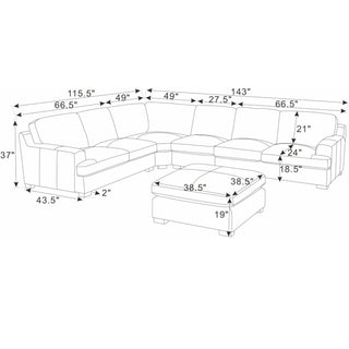 Large Seating Modular Sectional