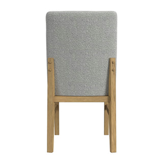Portland - Square Back Dining Side Chair (Set of 2) - Natural / Gray