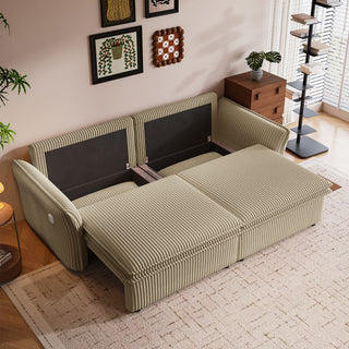 2 In 1 Convertible Sofa Bed, Multi Functional Living Room Furniture