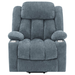Beca - Upholstered Power Lift Recliner With Cupholders And USB Charging