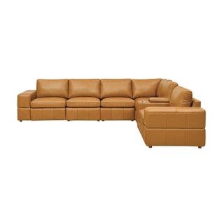 Upholstered Large Arms Sectional With Recliner Seats