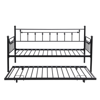 Twin Daybed With Trundle - Black