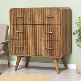 T Bar Ridged Chest - Brown