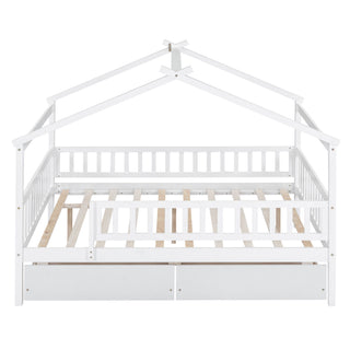 House Bed With 2 Drawers