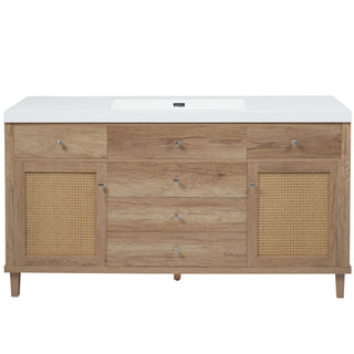 Modern Bathroom Vanity With Sink, Soft Close Drawers