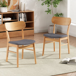 Dining Chairs With Cushioned Seat (Set of 2)