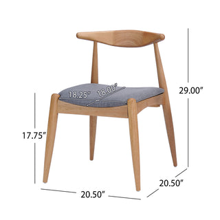 5 Piece Dining Set With Upholstered Chairs