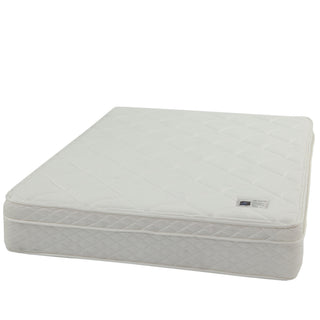 9" Size Bed Mattress With Bonnell Coil Inner Spring And 2.5" Euro Top Foam + Spring Material - White - Full