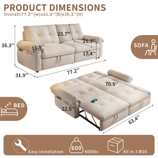 Convertible Cloud Like Sofa Bed