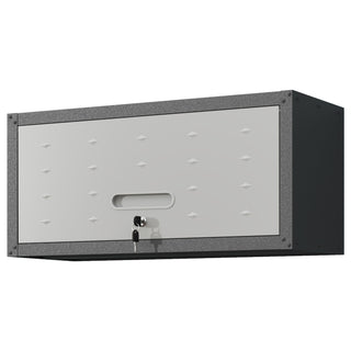 Heavy Duty Metal Wall Mounted Tool Storage Cabinet Steel Metal Garage Storage Cabinet - Black / Gray