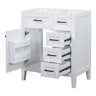 Modern Bathroom Vanity Base Only With Drawers, Freestanding Design