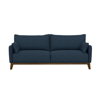Sofa Wide With Attached Legs - Blue