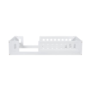 Platform Bed With Guardrail