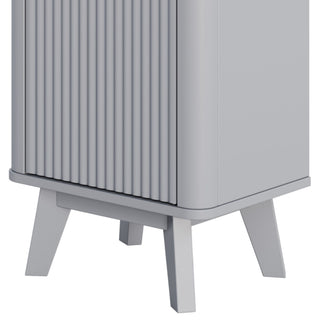 Tall Bathroom Storage Cabinet With Adjustable Shelves And 1 Drawer & Door