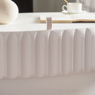 Fluted Storage Table With Lift Off Lid