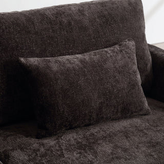 Mid Century Modern Fabric Loveseat Sofa, 2 Seat Upholstered Couch