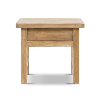 Rowan - Side Table With Drawer - Light Brown