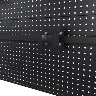 Clamp On Desk Pegboard With Single Monitor Stand