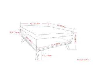 Owen - Multifunctional Square Coffee Table Storage Ottoman