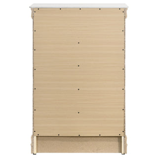5 Drawer Bedroom Chest - White