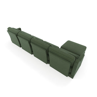 Stylish Sofa With Ottoman And Lumbar Pillows, Ergonomic Design