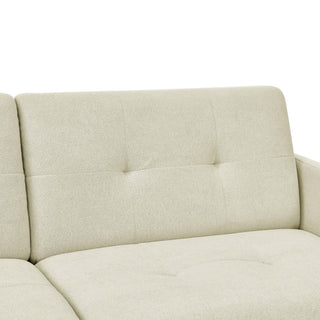 Easy Convert Futon Sofa With Tufted Back And Seat
