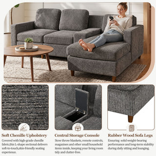 L - Sectional Sofa With Reversible Chaise