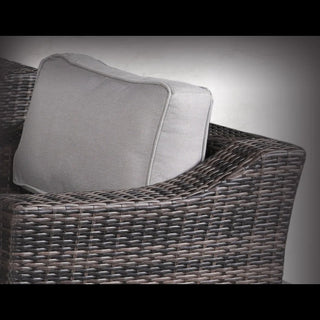 Outdoor Swivel Patio Chair With Cushions (Set of 2) - Brown