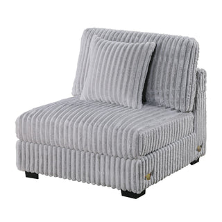 Armless Chair With Pillow, Living Room Furniture