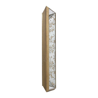 Antique Rectangle Mirror With Floral Accents, Mirrored Display Tray, Hanging Wall Mirror