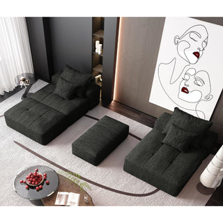 Modern Oversized Diy Combination Modular Sectional Sofa With Pillows