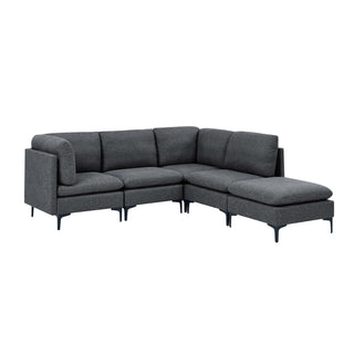 Upholstered Modular Sectional & Tall Legs