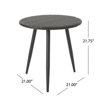 Kenneth - 3 Pieces Chat Set Outdoor Furniture - Brown Multi