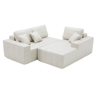 L - Shaped Corner Chaise Sofa Bed