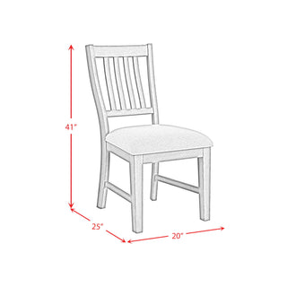 Yellowstone - Dining Side Chair (Set of 2) - Medium Brown / Gray