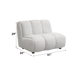 Manilla - Sectional Sofa With Chair - Ivory White