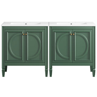 Bathroom Vanity With Sink With 2 Doors And Adjustable Shelf