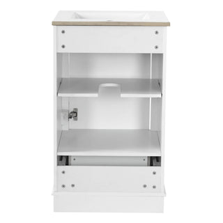 20" Bathroom Vanity With Sink, 1 Drawer, Freestanding Single Set