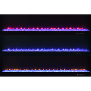TV Stand Fireplace Console With Bluetooth Speaker