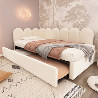 Upholstered Daybed With Pull-Out Bed